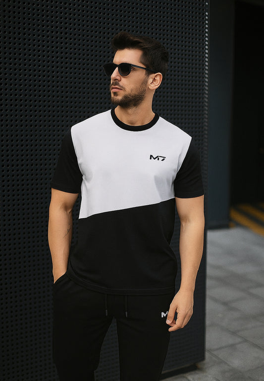"M7 Elite Edition – Modern Contrast Tracksuit"